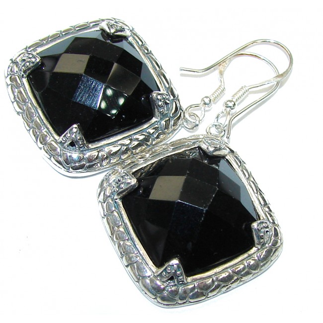 Fantastic Black Onyx Sterling Silver earrings