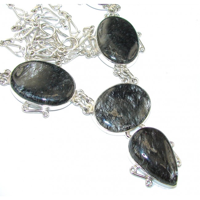 Secret Beauty AAA Tourmalinated Quartz Sterling Silver necklace