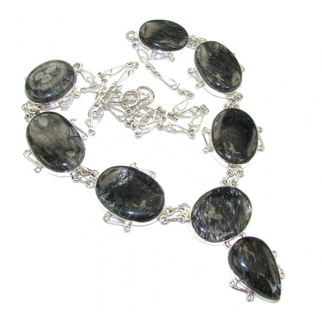 Secret Beauty AAA Tourmalinated Quartz Sterling Silver necklace