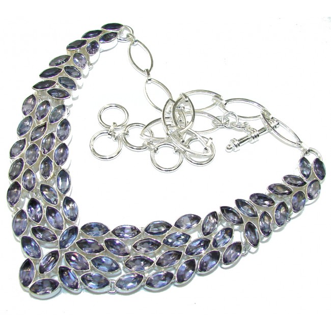 Lavender Dream created Purple Amethyst Sterling Silver Necklace