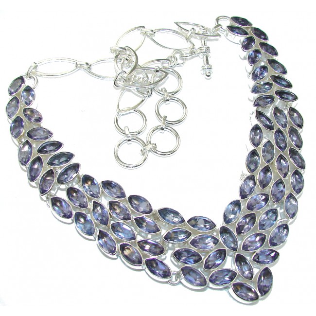 Lavender Dream created Purple Amethyst Sterling Silver Necklace