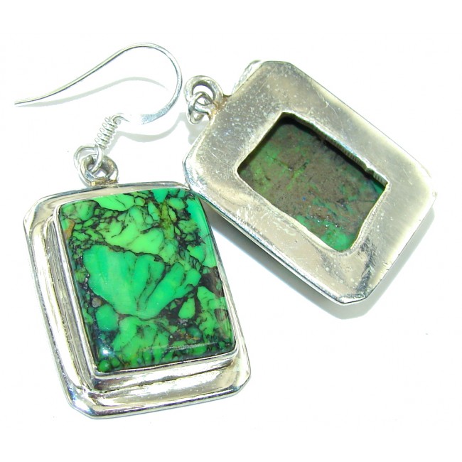 Green Island! Turquoise Sterling Silver earrings