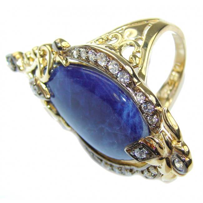 Irresistible Blue Sodalite Sterling Silver Ring s. 6