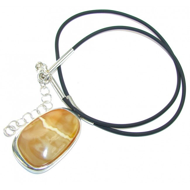 Amazing AAA Butterscotch Baltic Polish Amber Sterling Silver necklace