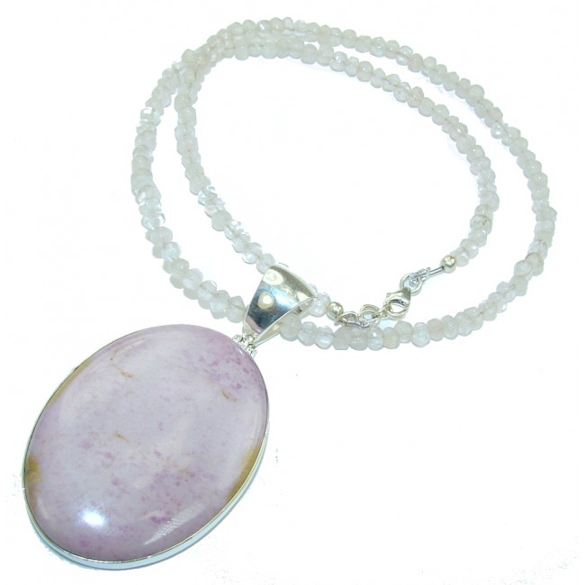 Perfect Combination Sugalite & Rose Quartz Sterling Silver necklace