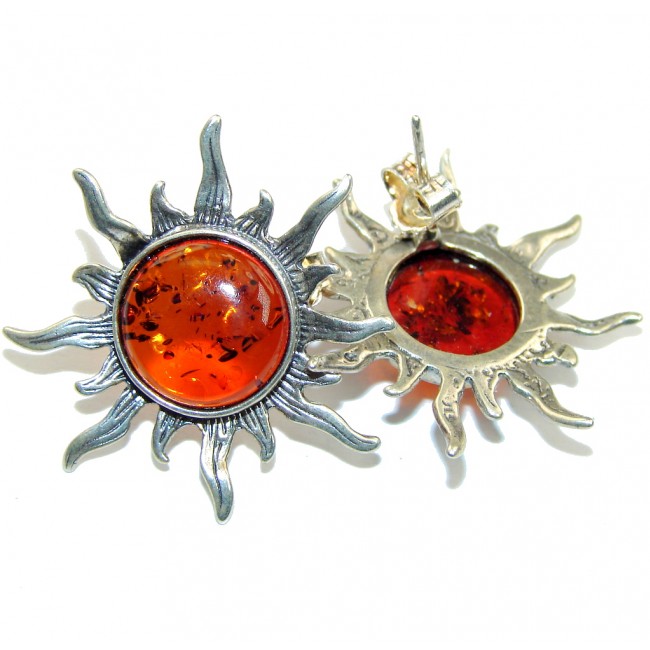 Perfect Gift! AAA Polish Amber Sterling Silver Earrings