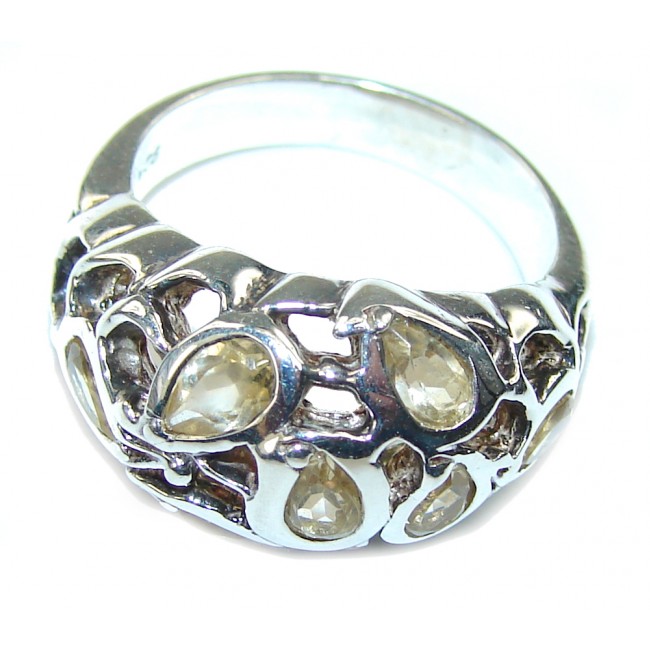 Bali Sun Reys Citrine Sterling Silver Ring s. 7