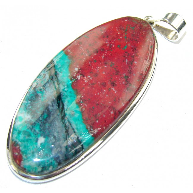 Just Perfect Red Sonora Jasper Sterling Silver Pendant