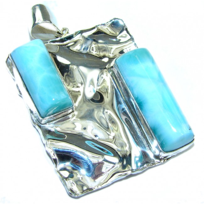 Tropical Sky AAA + Blue Larimar Sterling Silver pendant