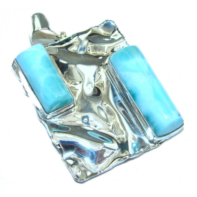 Tropical Sky AAA + Blue Larimar Sterling Silver pendant
