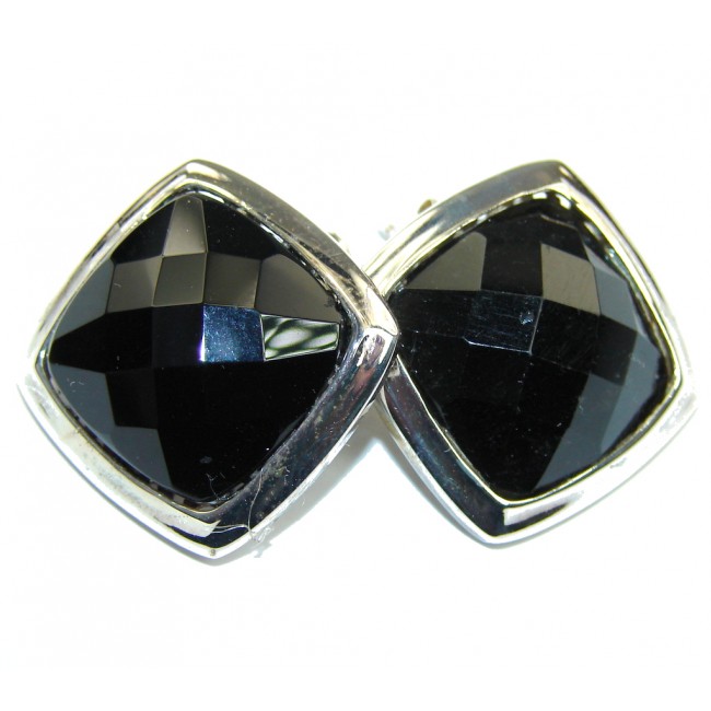 Fantastic Black Onyx Sterling Silver earrings