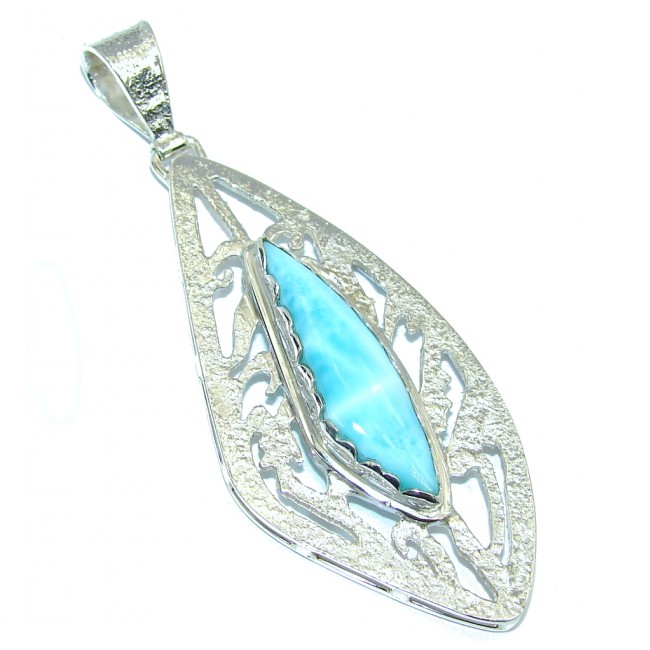Sublime! AAA Blue Larimar Sterling Silver Pendant