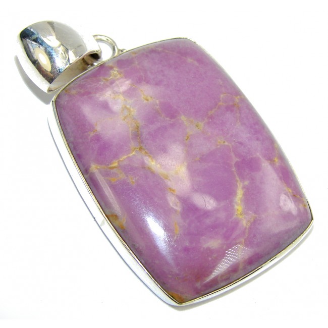 Awesome Color Of Purple Sugalite Sterling Silver Pendant
