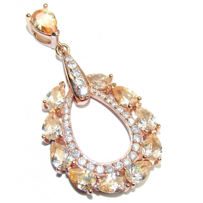 Exclusive AAA Cubic Zirconia & White Topaz Sterling Silver pendant