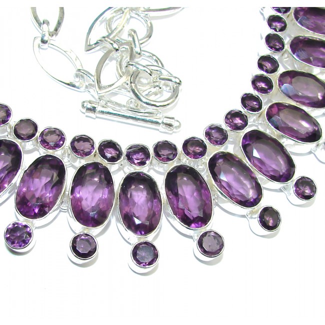 Expressions created Purple Alexandrite Sterling Silver necklace