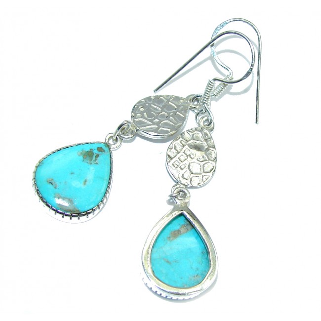 Romantic Slepping Beauty Turquoise Sterling Silver earrings