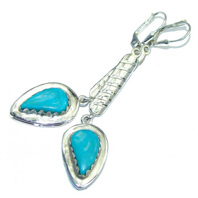 Going West Slepping Beauty Turquoise Sterling Silver earrings