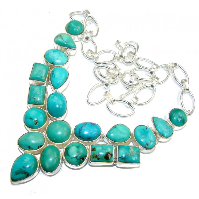Great quality Corrico Lake Turquoise Sterling Silver Necklace