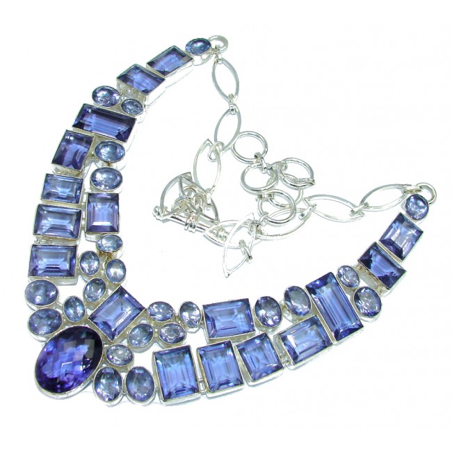 Secret Beauty Created Tanzanite Sterling Silver necklace