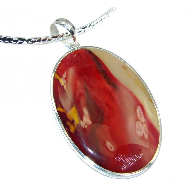 Simple Natural Beauty Mookaite Sterling Silver necklace