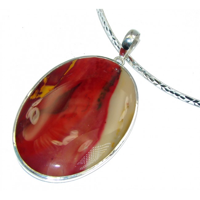 Simple Natural Beauty Mookaite Sterling Silver necklace