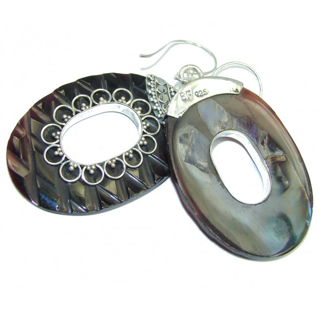 Beauty Diving Abalone Sterling Silver earrings