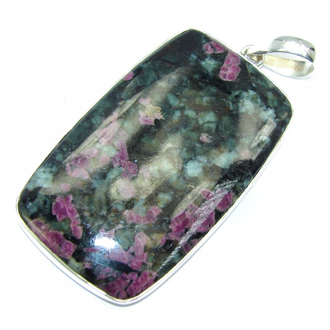 Amazing Russian Eudialyte Sterling Silver Pendant