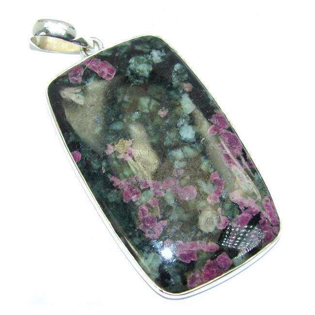 Amazing Russian Eudialyte Sterling Silver Pendant