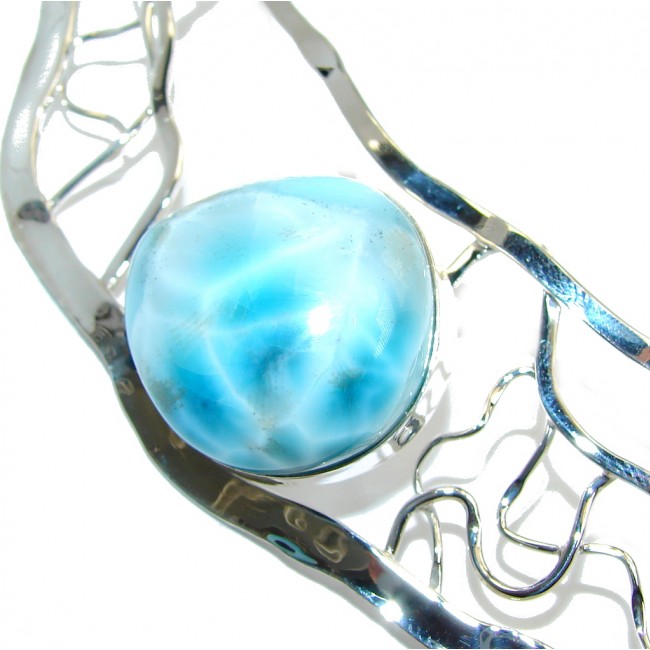 Love Attraction AAA+ Blue Larimar Sterling Silver necklace