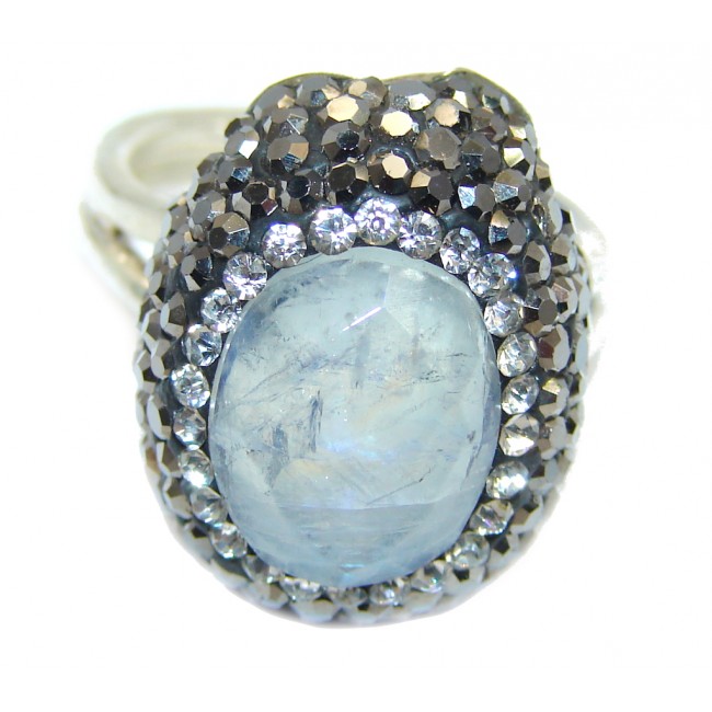 Great Quality Moonstone Spinel Sterling Silver ring s. 6