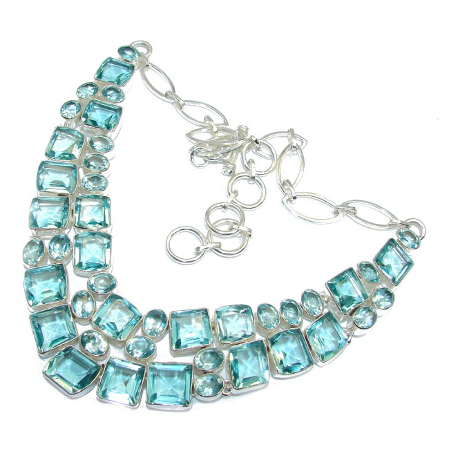 Perfect Harmony Created Apatite Sterling Silver necklace