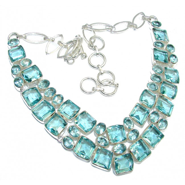 Perfect Harmony Created Apatite Sterling Silver necklace