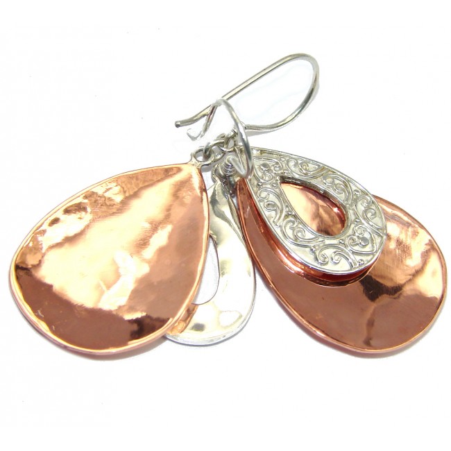 Indonesian Dream Two Tones Copper over Sterling Silver Earrings