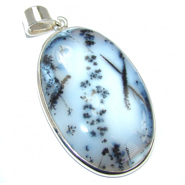 Perfect Dendritic Agate Sterling Silver handmade Pendant