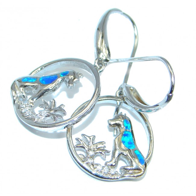 Exclusive Japanese Fire Opal Sterling Silver earrings