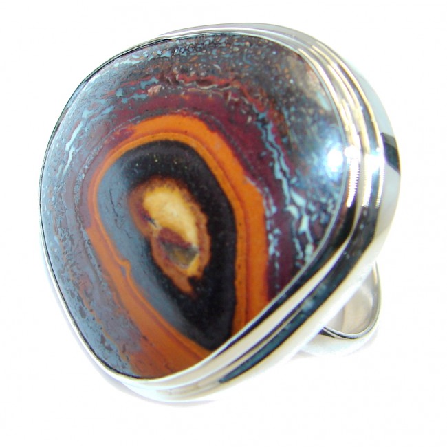 Amazing Australian Koroit Opal Sterling Silver Ring size adjustable