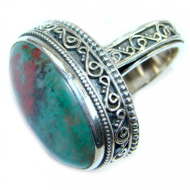 Perfect Sonora Jasper Sterling Silver Ring size 7