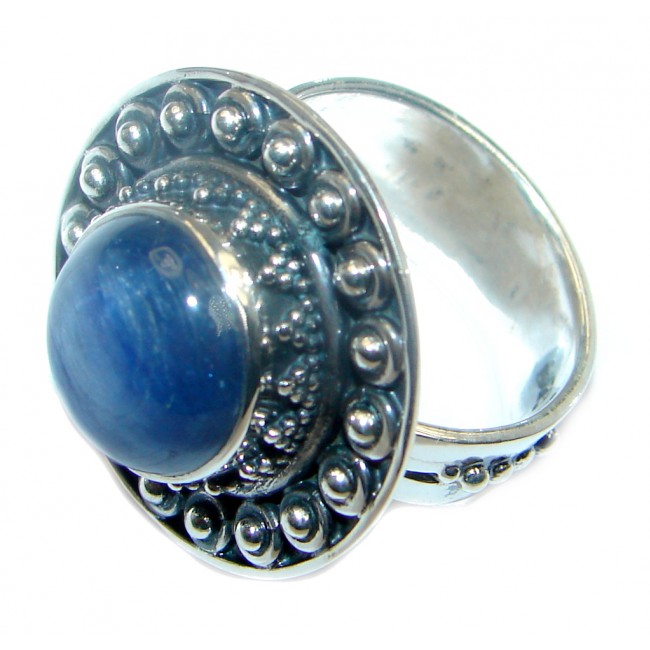 Awesome Kyanite Sterling Silver Ring size adjustable