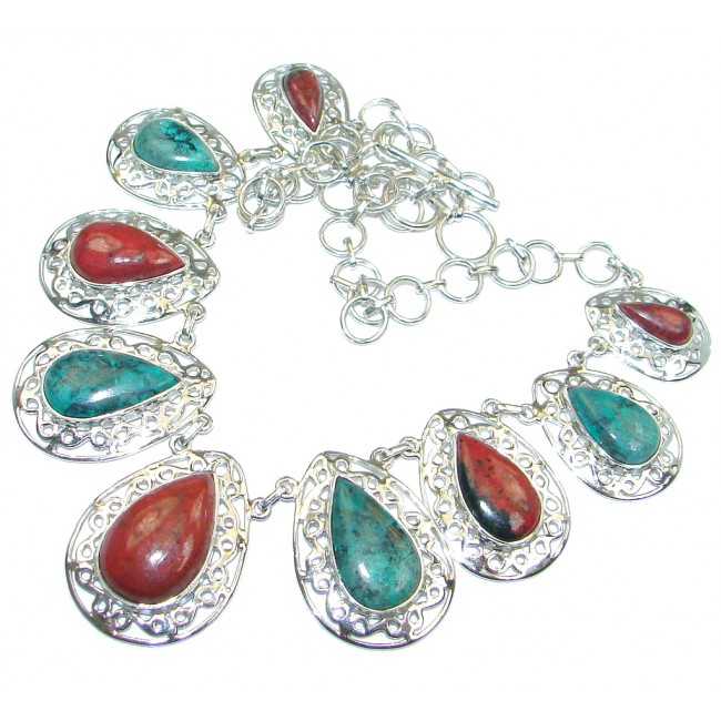 Sublime AAA quality Sonora Jasper Sterling Silver handmade Necklace