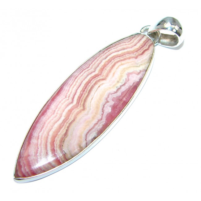 AAA quality Rhodochrosite Sterling Silver handcrafted Pendant