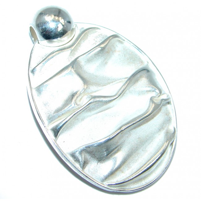 Back to Nature Two Tones Oxidized Sterling Silver Italy handmade Pendant