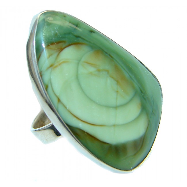 Large Sublime Imperial Jasper Sterling Silver ring size 10