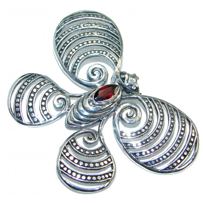 Authentic Garnet Sterling Silver handmade Pendant