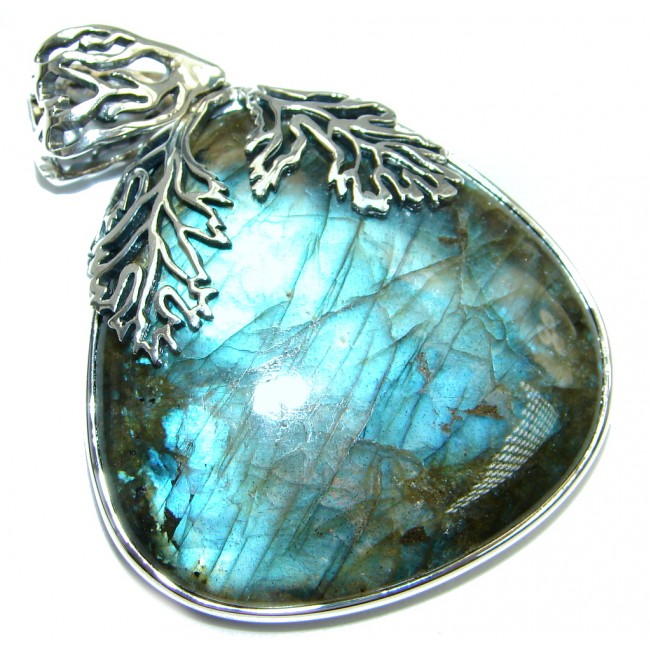 highest quality Blue Labradorite Sterling Silver handmade Pendant