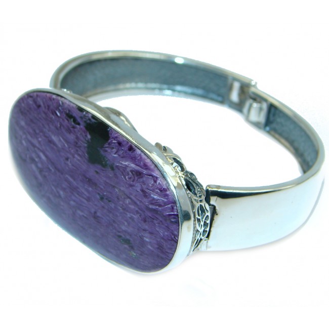 Lavender Dreams Authentic Siberian Charoite Sterling Silver handmade Bracelet