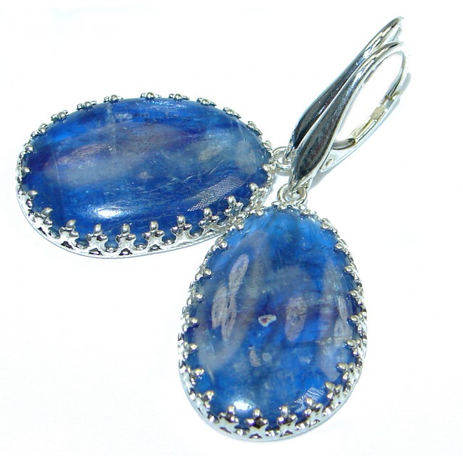 Bold Beauty Kyanite Sterling Silver handmade earrings