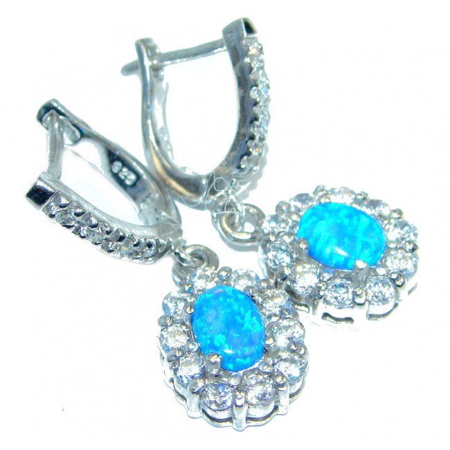 Classy Design Opal Sterling Silver handmade earrings
