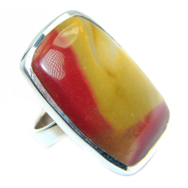 Authentic Australian Mookaite Sterling Silver Ring size 7