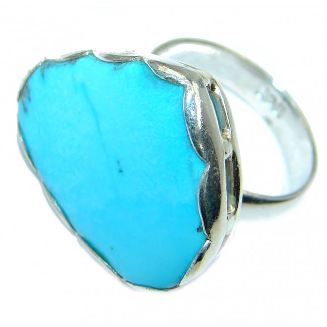 Sleeping Beauty Turquoise Sterling Silver Ring size 6