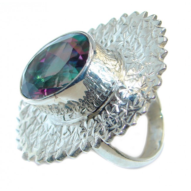 Exotic Topaz .925 Sterling Silver Ring s. 5